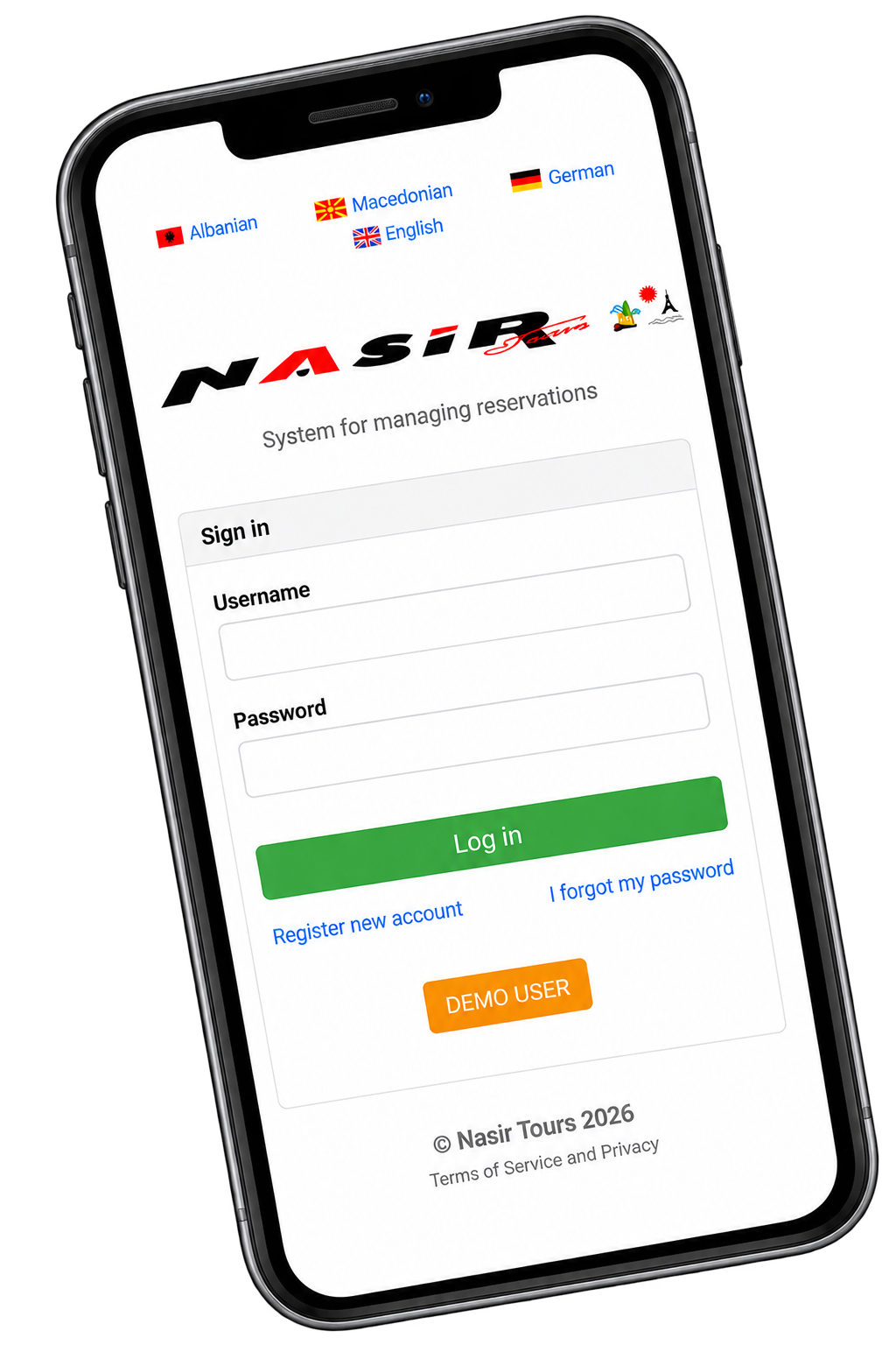 Nasir Tours Reservations App